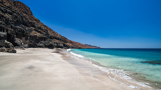 As praias da Ilha de São Nicolau